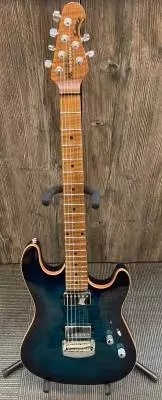 Ernie Ball Music Man - Sabre HH Tremolo, Ebony Fingerboard w/Case - Blue Moonstone 2
